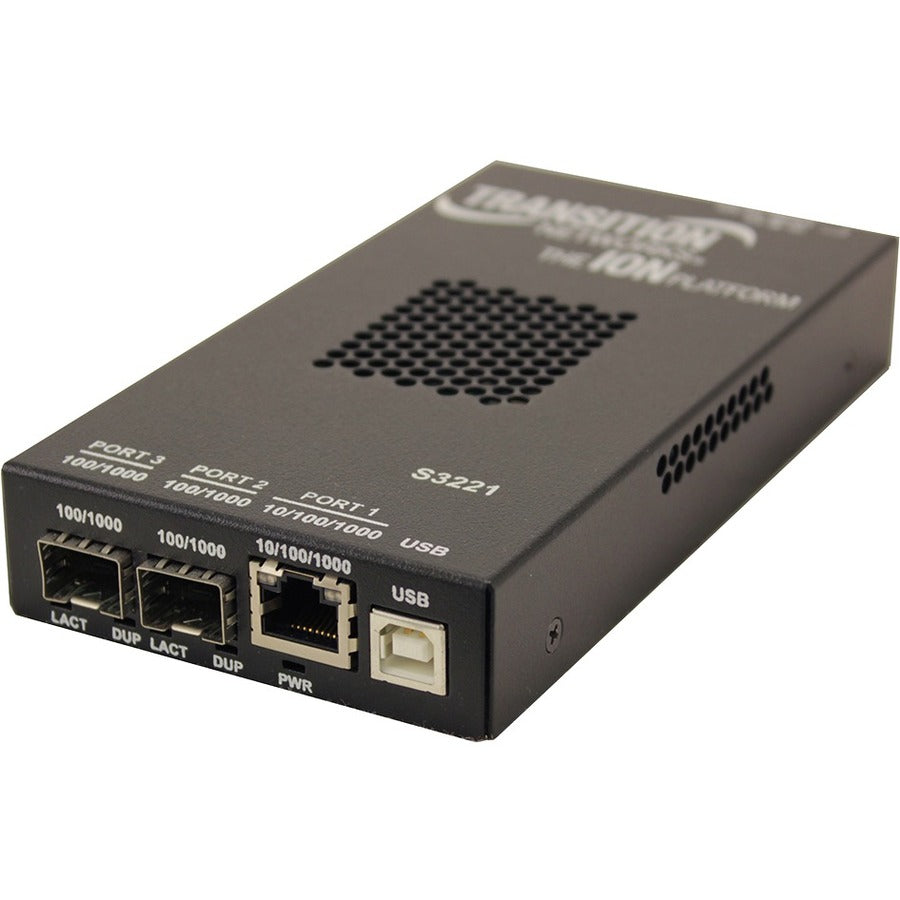 Transition Networks Stand-alone Gigabit Ethernet Remotely Managed NID - S3221-1040-T-NA