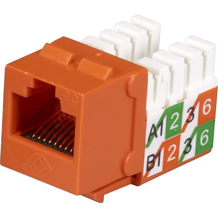 Black Box GigaBase2 CAT5e Jack, Universal Wiring, Orange, Single-Pack - FMT926-R2