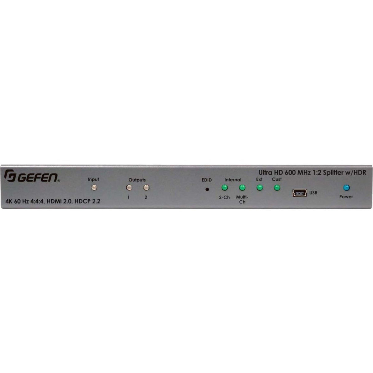 Gefen Ultra HD 600 MHz 1:2 Splitter for HDMI w/ HDR - EXT-UHD600-12