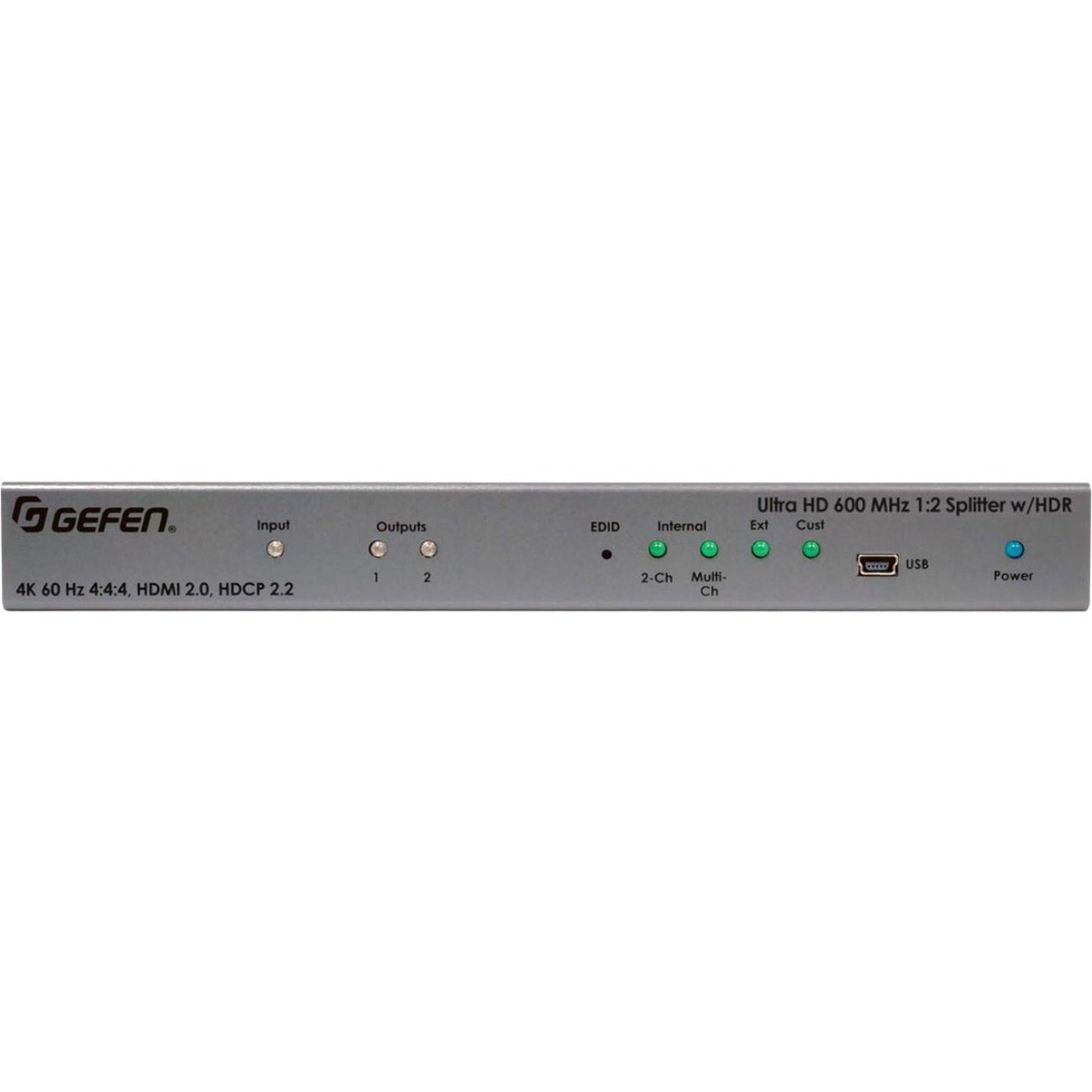 Gefen Ultra HD 600 MHz 1:2 Splitter for HDMI w/ HDR - EXT-UHD600-12
