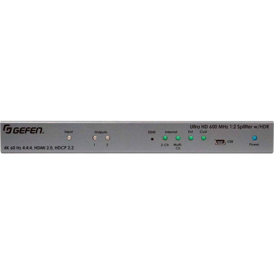 Gefen Ultra HD 600 MHz 1:2 Splitter for HDMI w/ HDR - EXT-UHD600-12