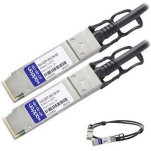 AddOn Dell DAC-QSFP-40G-0.5M Compatible TAA Compliant 40GBase-CU QSFP+ to QSFP+ Direct Attach Cable (Passive Twinax, 0.5m) - DAC-QSFP-40G-0.5M-AO