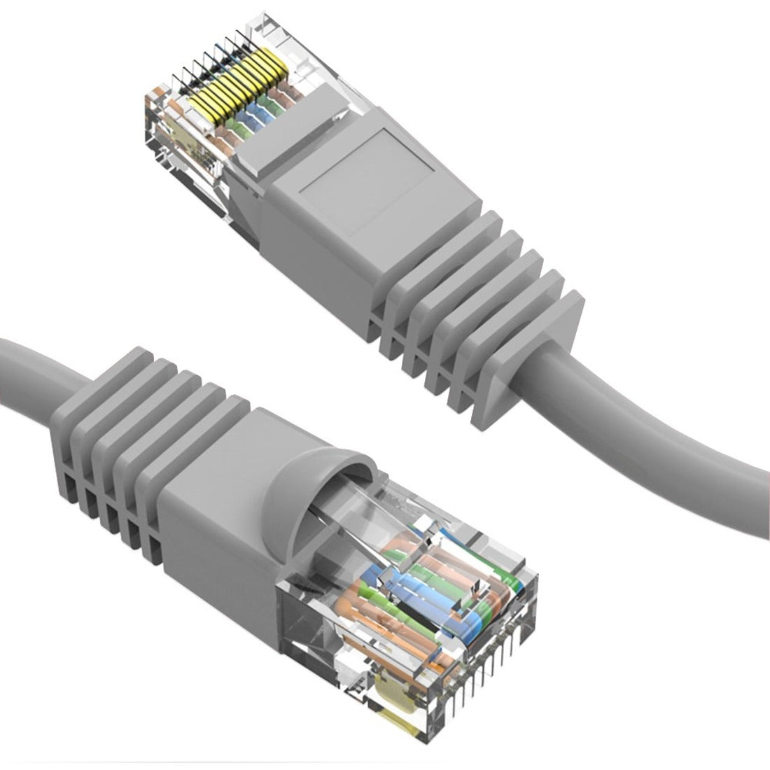 Axiom 6FT CAT6 UTP 550mhz Patch Cable Snagless Molded Boot (Gray) - C6MB-G6-AX