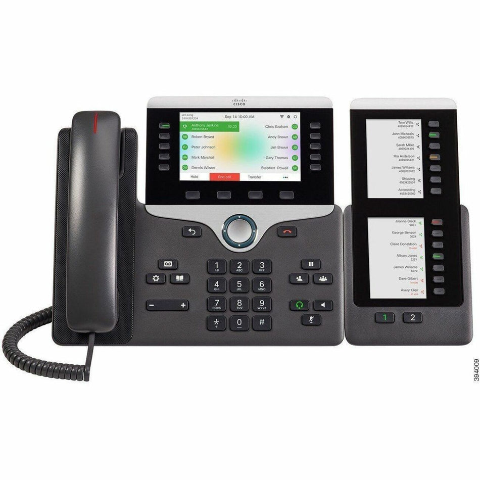 Cisco 8851 IP Phone - Corded - Corded - Bluetooth - Wall Mountable, Desktop, Tabletop - CP-8851-A-K9=