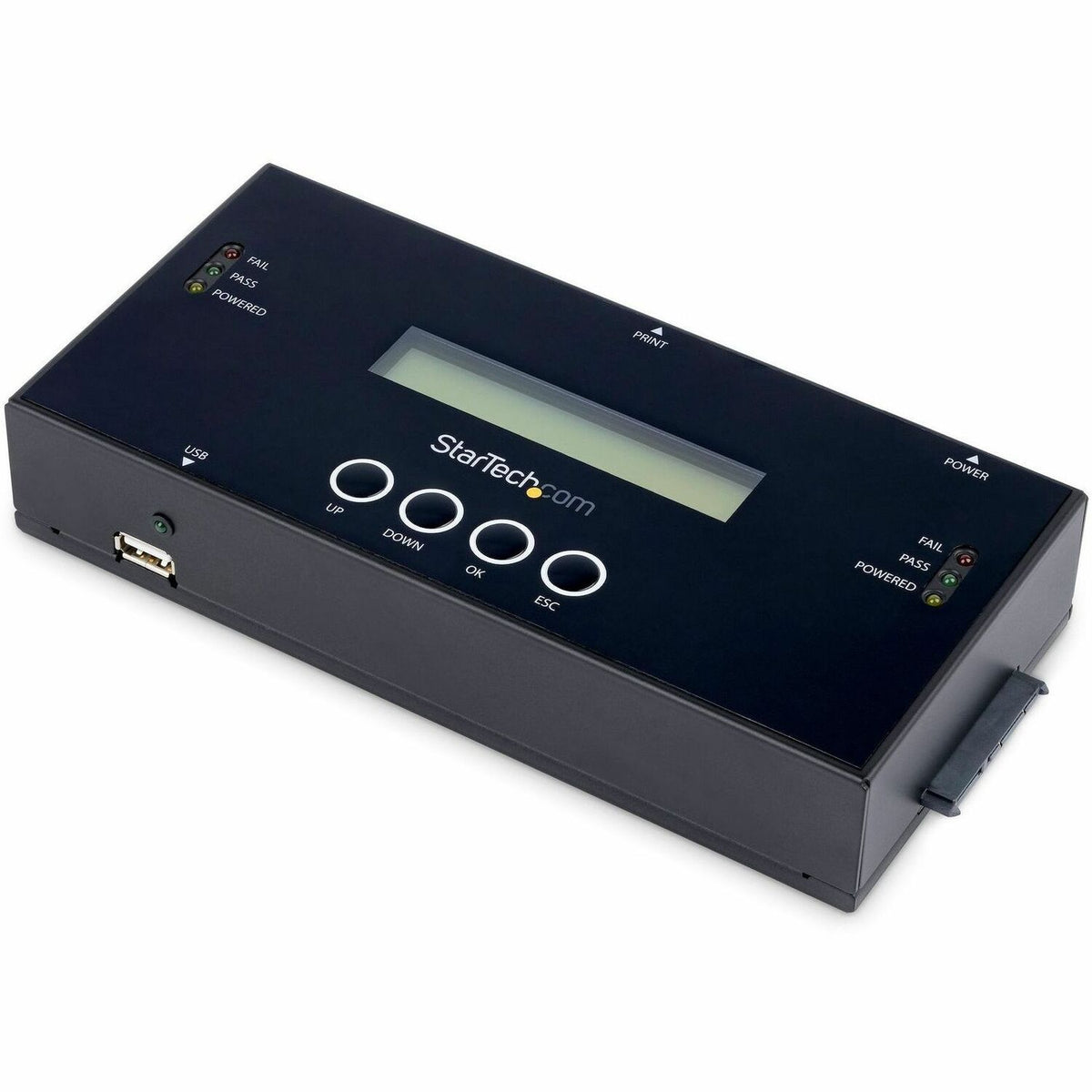 StarTech.com 1:1 Standalone Hard Drive Duplicator and Eraser, SAS/SATA HDD/SSD Cloner/Copier and Disk Eraser/Sanitizer/Wiper, Toolless - SATSASDUPE11