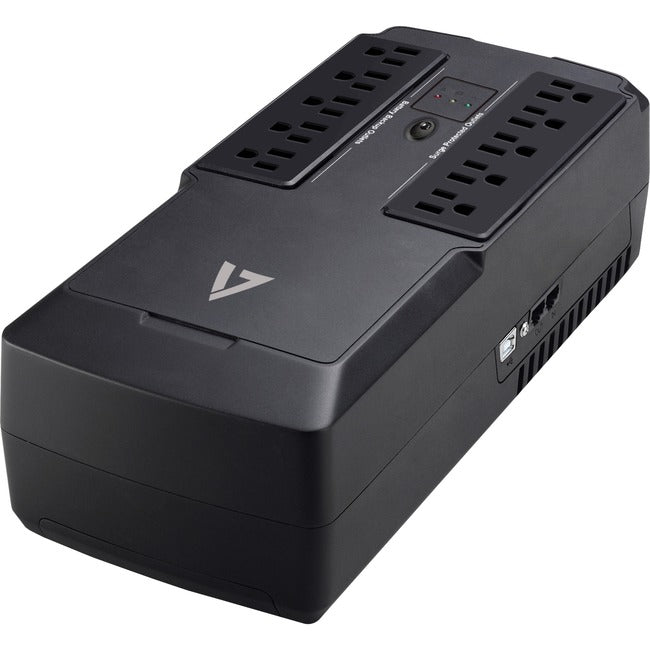 V7 UPS 550VA Desktop with 10 Outlets (UPS1DT550-1N) - UPS1DT550-1N