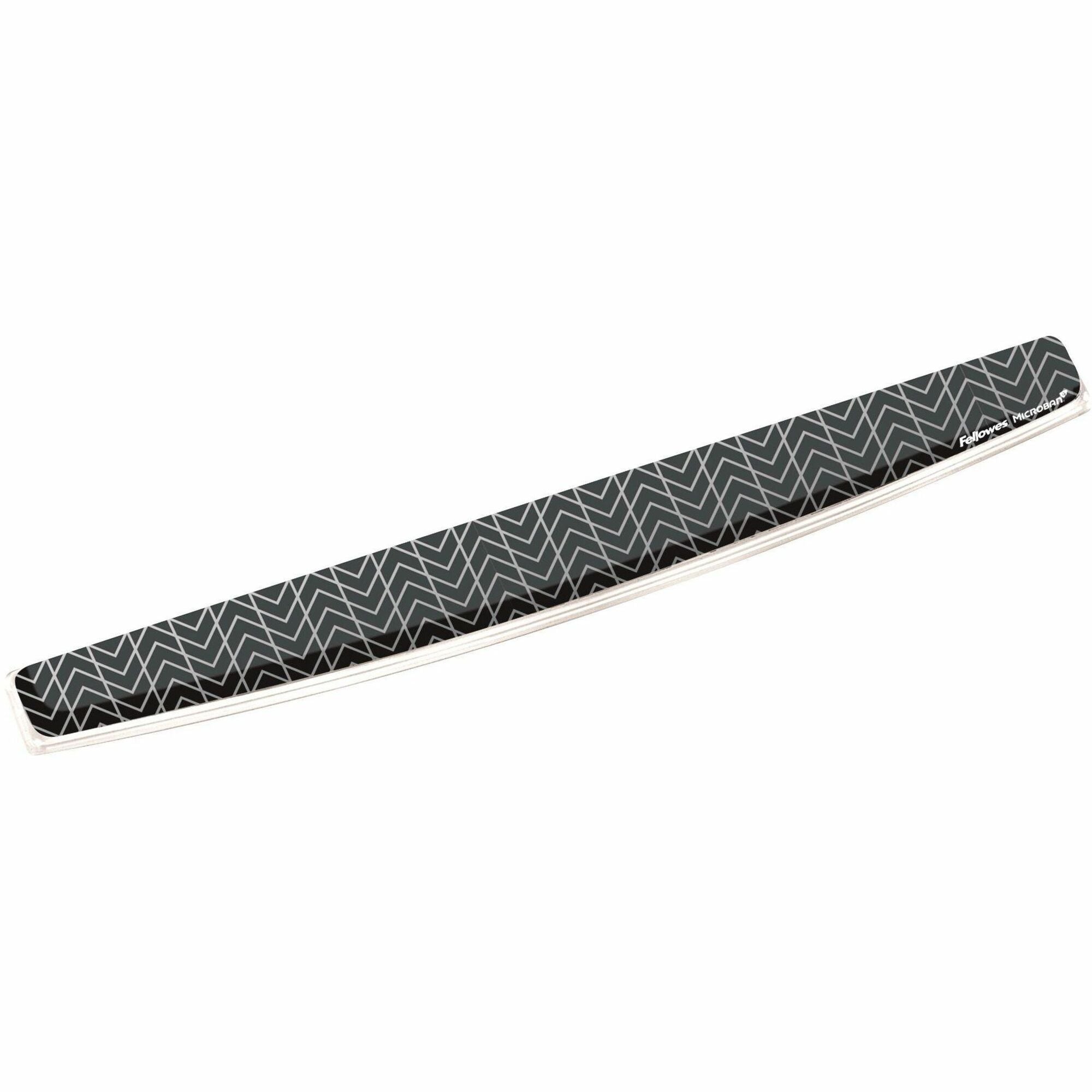 Fellowes&reg; Photo Gel Keyboard Wrist Rest with MICROBAN&reg; - Chevron (955001) - 9550001