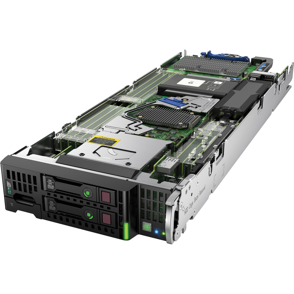 HPE ProLiant BL460c G9 Blade Server - 2 x Intel Xeon E5-2640 v4 2.40 GHz - 64 GB RAM - 12Gb/s SAS, Serial ATA/600 Controller - 868024-S01