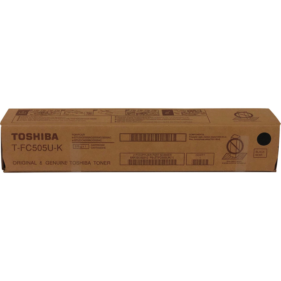 Toshiba Original Laser Toner Cartridge - Black - 1 Each - TFC505UK