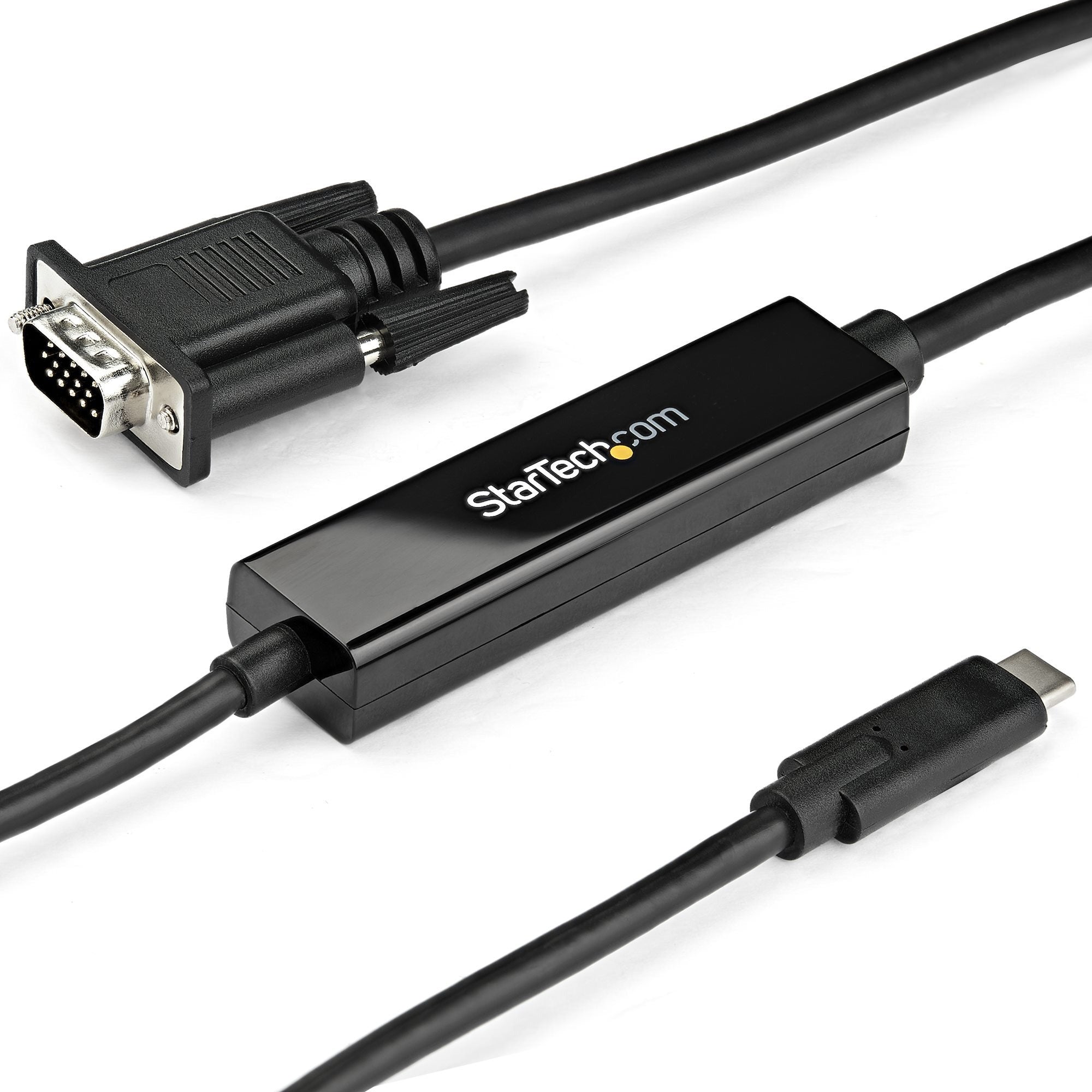 StarTech.com 3ft/1m USB C to VGA Cable - 1920x1200/1080p USB Type C DP Alt Mode to VGA Video Monitor Adapter Cable -Works w/ Thunderbolt 3 - CDP2VGAMM1MB