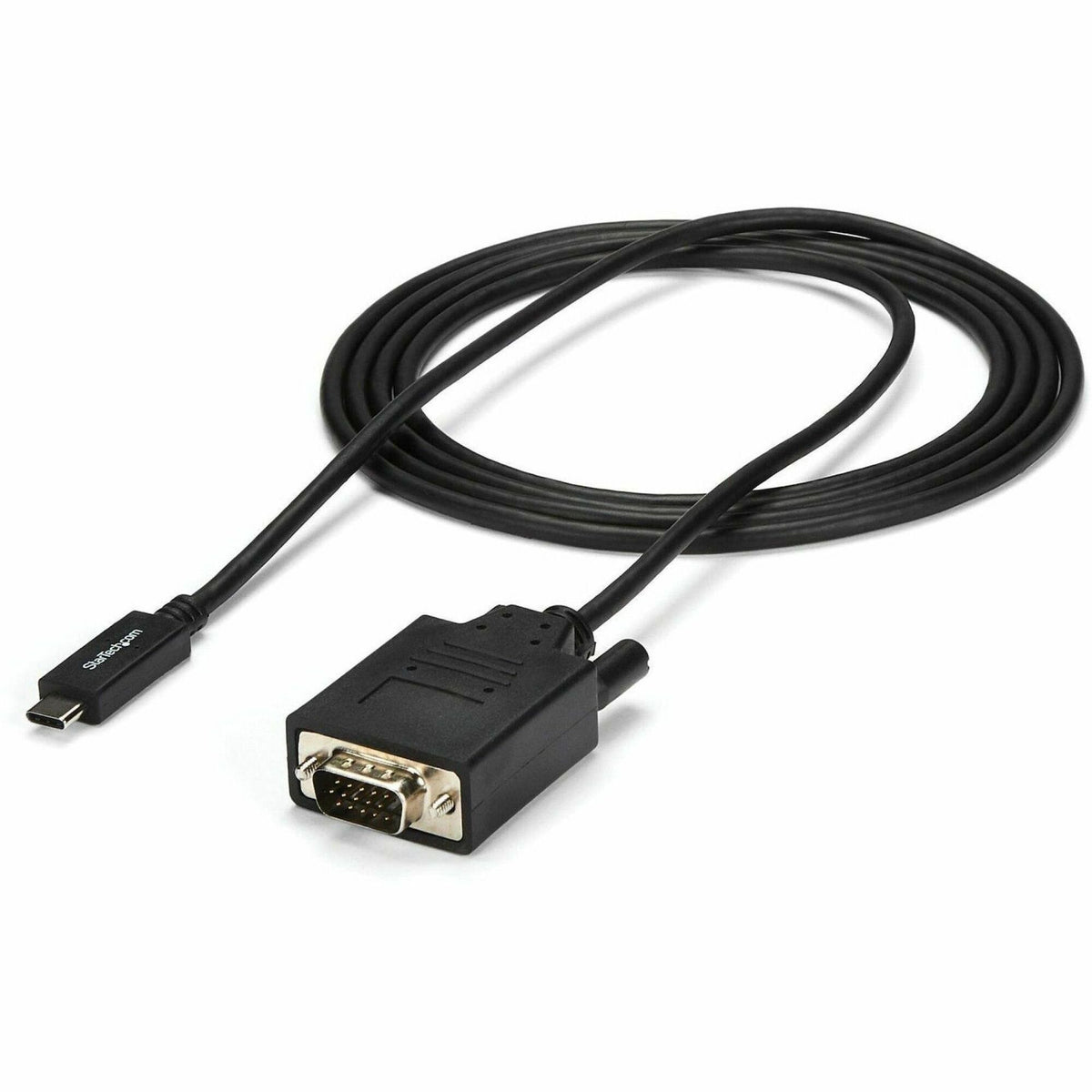 StarTech.com 6ft/2m USB C to VGA Cable - 1920x1200/1080p USB Type C DP Alt Mode to VGA Video Monitor Adapter Cable -Works w/ Thunderbolt 3 - CDP2VGAMM2MB