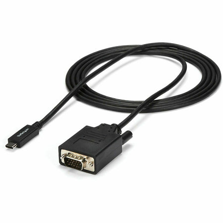 StarTech.com 6ft/2m USB C to VGA Cable - 1920x1200/1080p USB Type C DP Alt Mode to VGA Video Monitor Adapter Cable -Works w/ Thunderbolt 3 - CDP2VGAMM2MB