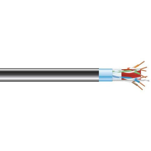 Black Box GigaTrue Cat.6a (F/UTP) Network Cable - C6ABC50S-BK-1000