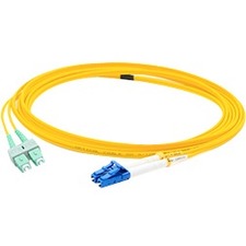 AddOn 8m ASC (Male) to LC (Male) Yellow OS2 Duplex Fiber OFNR (Riser-Rated) Patch Cable - ADD-ASC-LC-8M9SMF