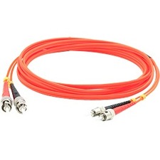 AddOn 40m ST (Male) to ST (Male) Orange OM1 Duplex Fiber OFNR (Riser-Rated) Patch Cable - ADD-ST-ST-40M6MMF