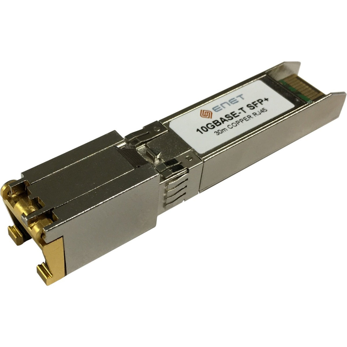 ENET Palo Alto Compatible PAN-SFP-PLUS-T TAA Compliant Functionally Identical 10GBASE-T Copper SFP+ for Cat6A/Cat7 RJ-45 30m Max - PAN-SFP-PLUS-T-ENC