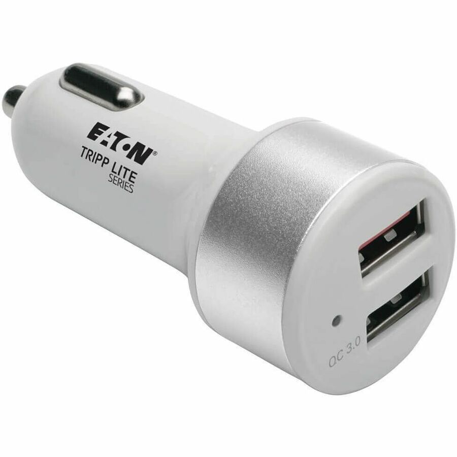 Eaton Tripp Lite Series Dual-Port USB Car Charger for Tablets and Cell Phones with Qualcomm Quick Charge 3.0 Technology - U280-C02-S-QC3