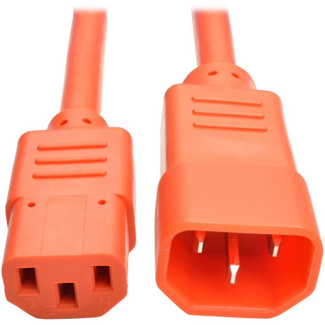 Eaton Tripp Lite Series Heavy-Duty PDU Power Cord, C13 to C14 - 15A, 250V, 14 AWG, 2 ft. (0.61 m), Orange - P005-002-AOR