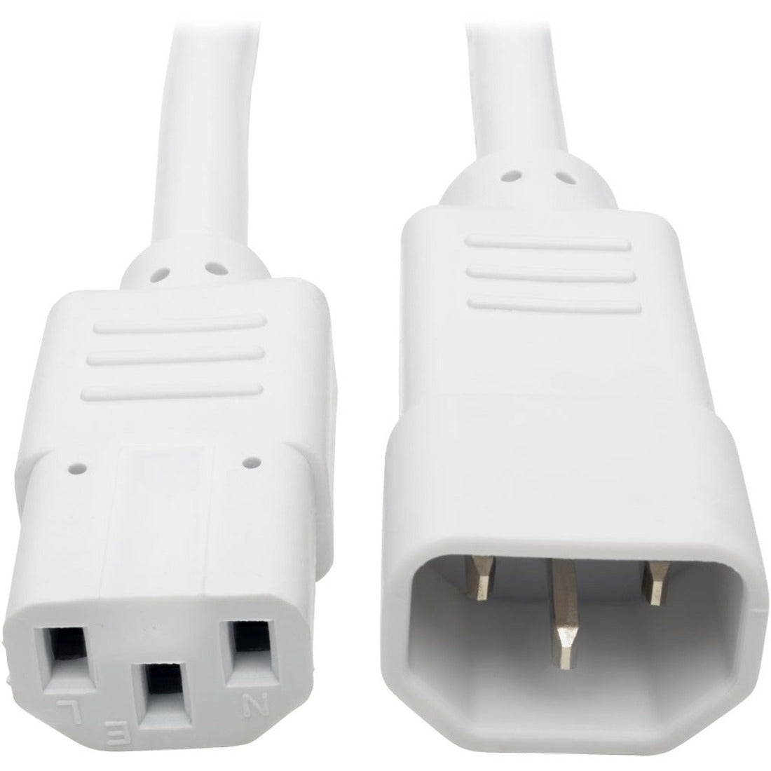 Tripp Lite by Eaton Heavy-Duty PDU Power Cord C13 to C14 - 15A 250V 14 AWG 6 ft. (1.83 m) White - P005-006-AWH
