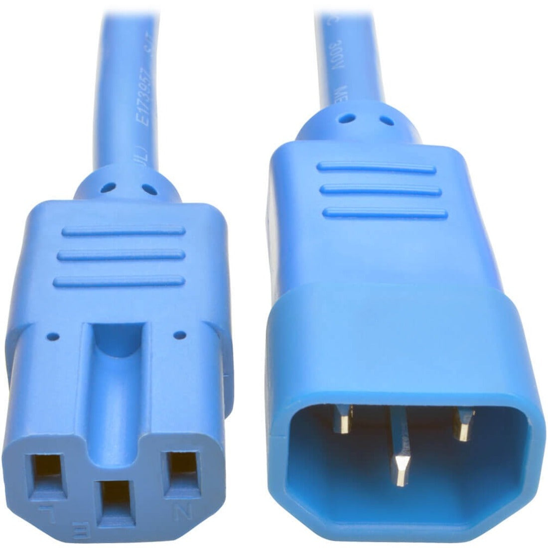 Tripp Lite by Eaton Power Cord C14 to C15 - Heavy-Duty 15A 250V 14 AWG 6 ft. (1.83 m) Blue - P018-006-ABL