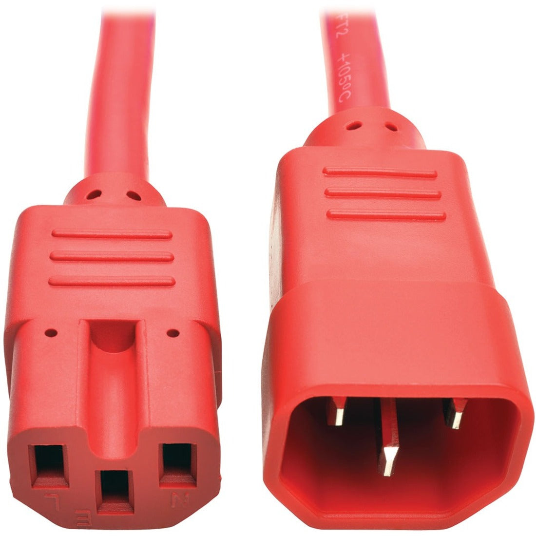 Tripp Lite by Eaton Power Cord C14 to C15 - Heavy-Duty 15A 250V 14 AWG 2 ft. (0.61 m) Red - P018-002-ARD