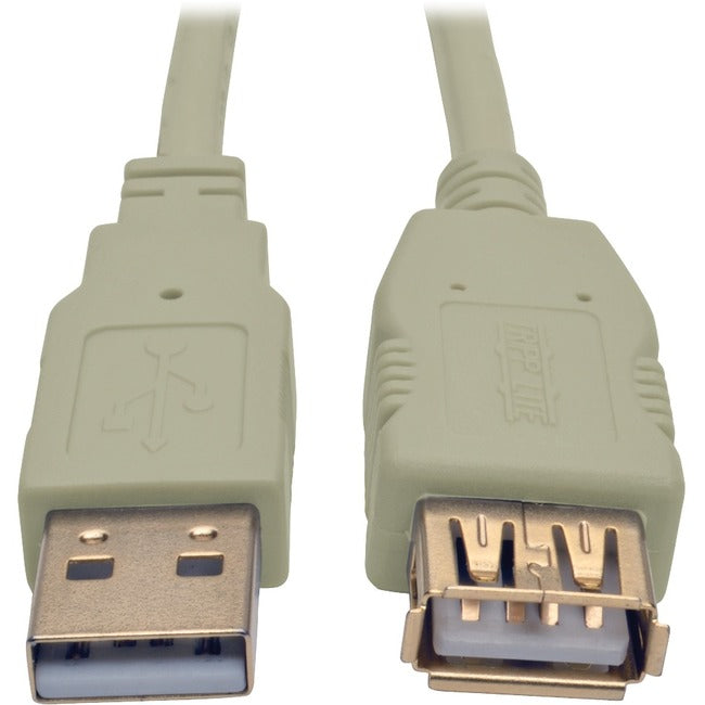 Tripp Lite by Eaton 6ft USB 2.0 Hi-speed A/A Cable M/M 480 Mbps Beige, USB extension 6' - U024-006-BE