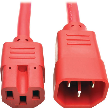 Tripp Lite by Eaton Power Cord C14 to C15 - Heavy-Duty 15A 250V 14 AWG 3 ft. (0.91 m) Red - P018-003-ARD