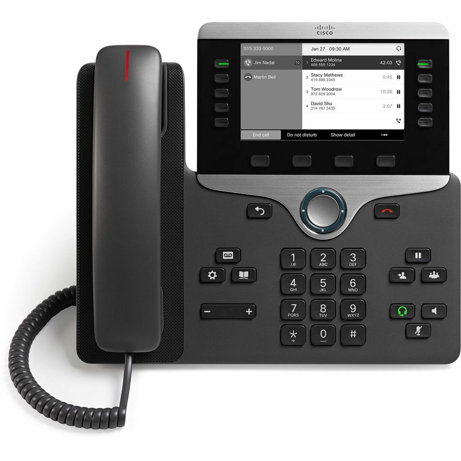 Cisco 8811 IP Phone - Corded - Corded - Wall Mountable, Tabletop - Charcoal - CP-8811-A-K9=
