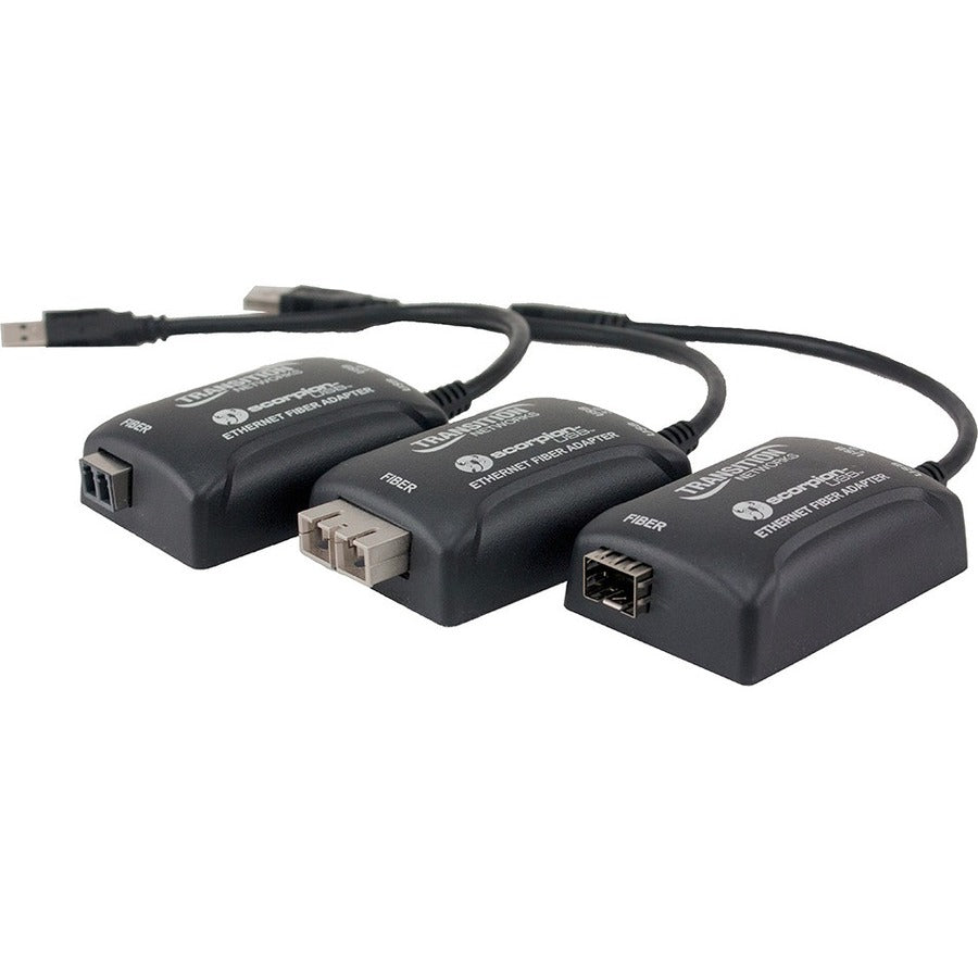 Transition Networks USB 3.0 to Ethernet 100/1000Base-X Open SFP Slot - TN-USB3-SFP-01