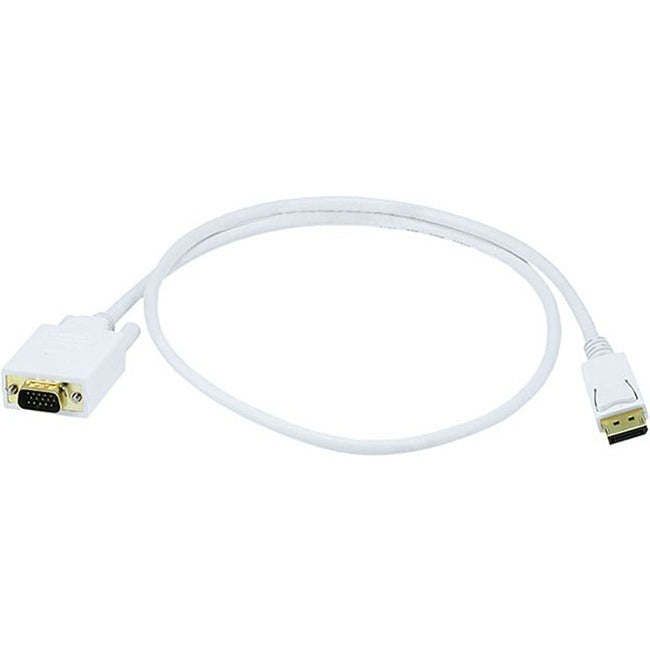 Monoprice 3ft 28AWG DisplayPort to VGA Cable - White - 6018