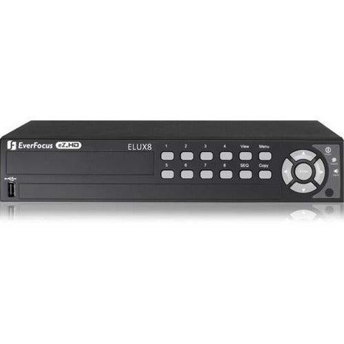 EverFocus 8 CH, H.264, 1080p Hybrid(AHD + TVI)DVR - 4 TB HDD - ELUX8/4T
