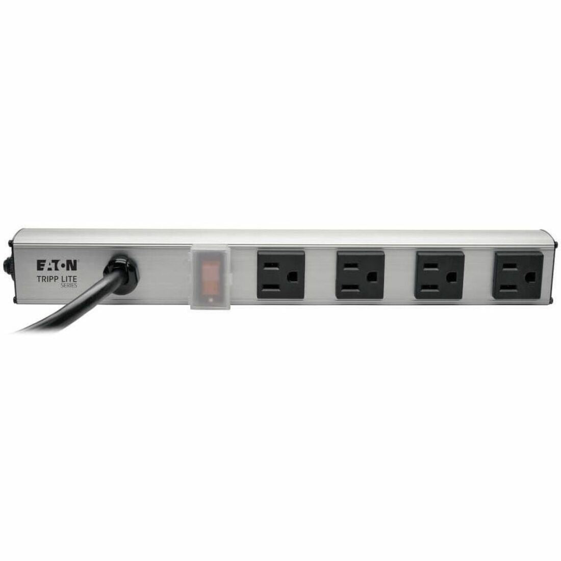 Eaton Tripp Lite Series 4-Outlet Power Strip, 10 ft. (3.05 m) Cord, NEMA 5-15P Plug, 12 in. - PS120410
