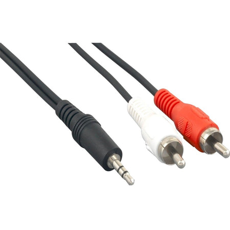 Axiom 6-inch 3.5mm Stereo to 2 x RCA Stereo Male Y-Cable - MJMRCAM6-AX
