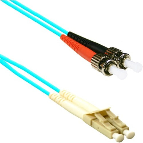 ENET 2M ST/LC Duplex Multimode 50/125 10Gb OM3 or Better Aqua Fiber Patch Cable 2 meter ST-LC Individually Tested - STLC-10G-2M-ENC