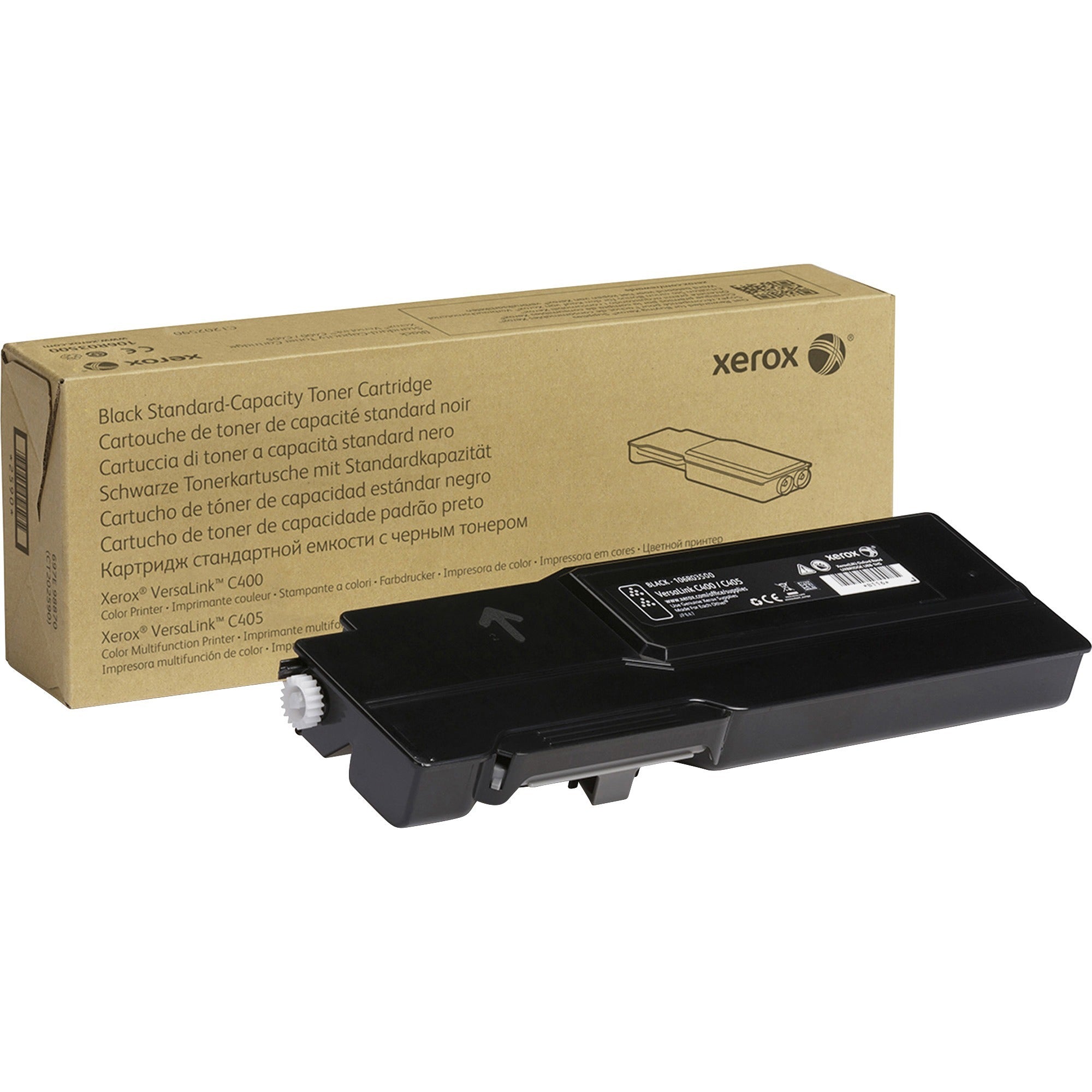 Xerox Original Standard Yield Laser Toner Cartridge - Black - 1 Each - 106R03500