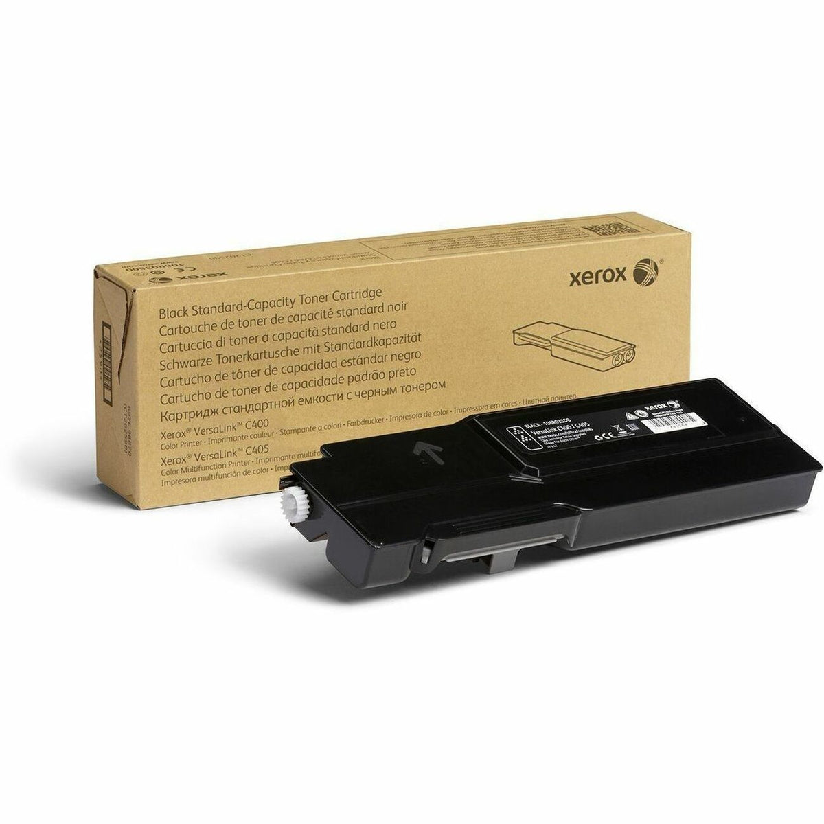 Xerox Genuine Xerox&reg; VersaLink&reg; C400 Color Printer, C405 Color Multifunction Printer Black Standard capacity Toner Cartridge (2500 Pages) - 106R03500 - 106R03500