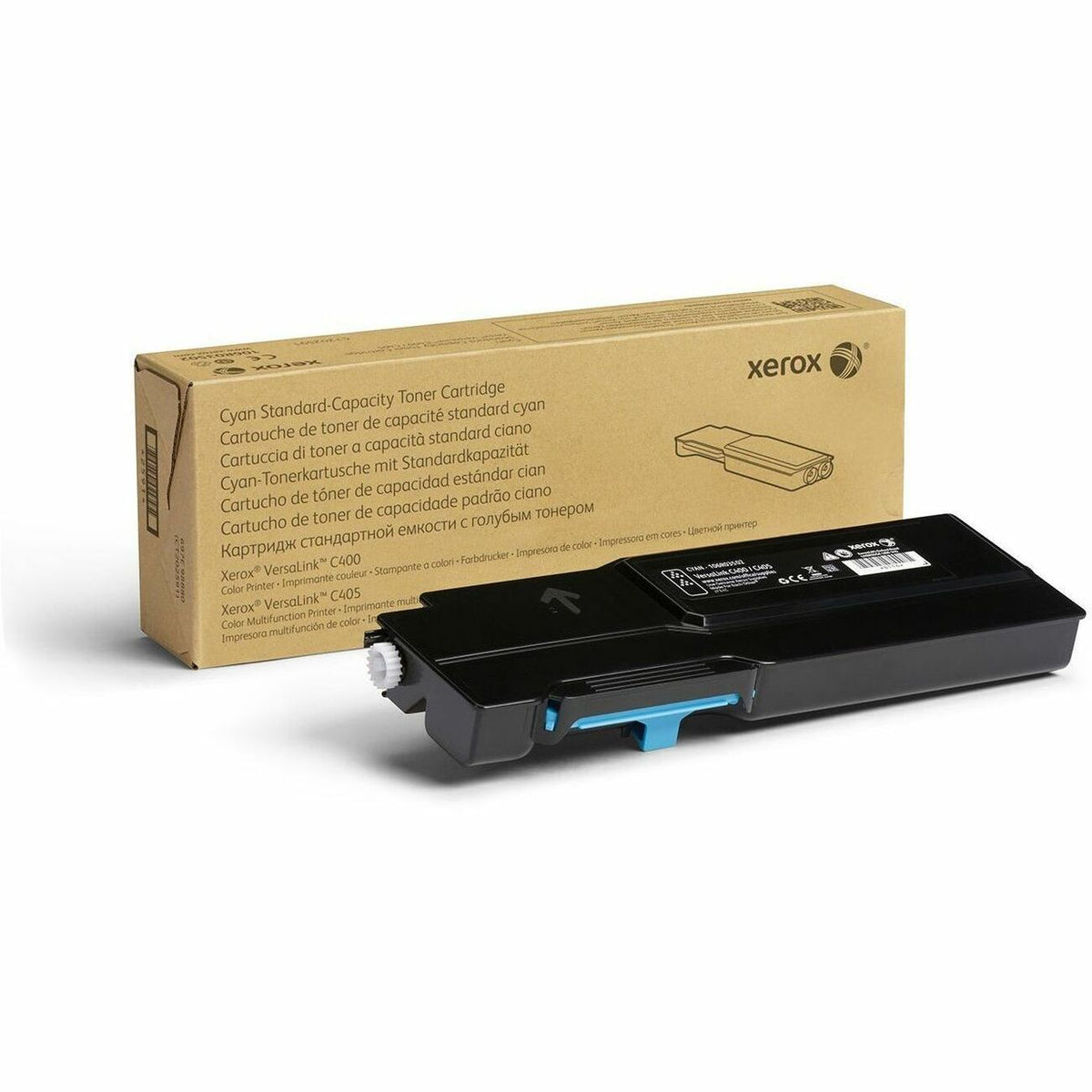 Xerox Genuine Xerox&reg; VersaLink&reg; C400 Color Printer, C405 Color Multifunction Printer Cyan Standard capacity Toner Cartridge (2500 Pages) - 106R03502 - 106R03502