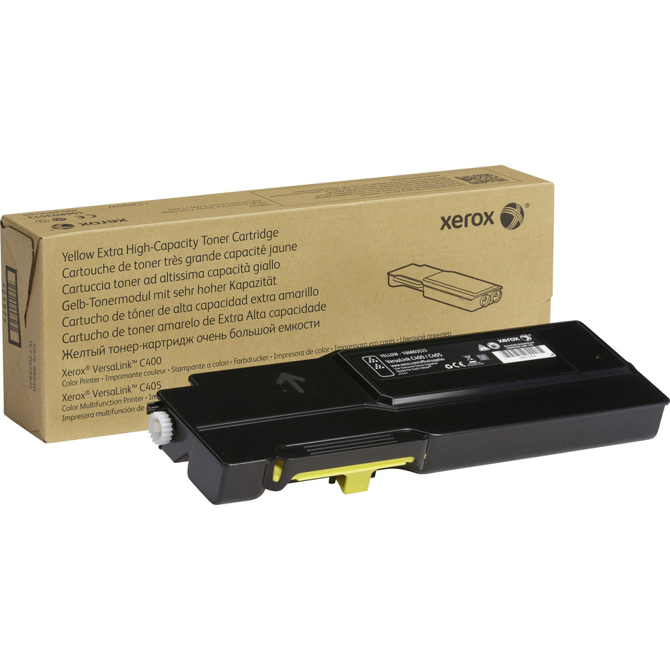 Xerox Original Extra High Yield Laser Toner Cartridge - Yellow - 1 Each - 106R03525