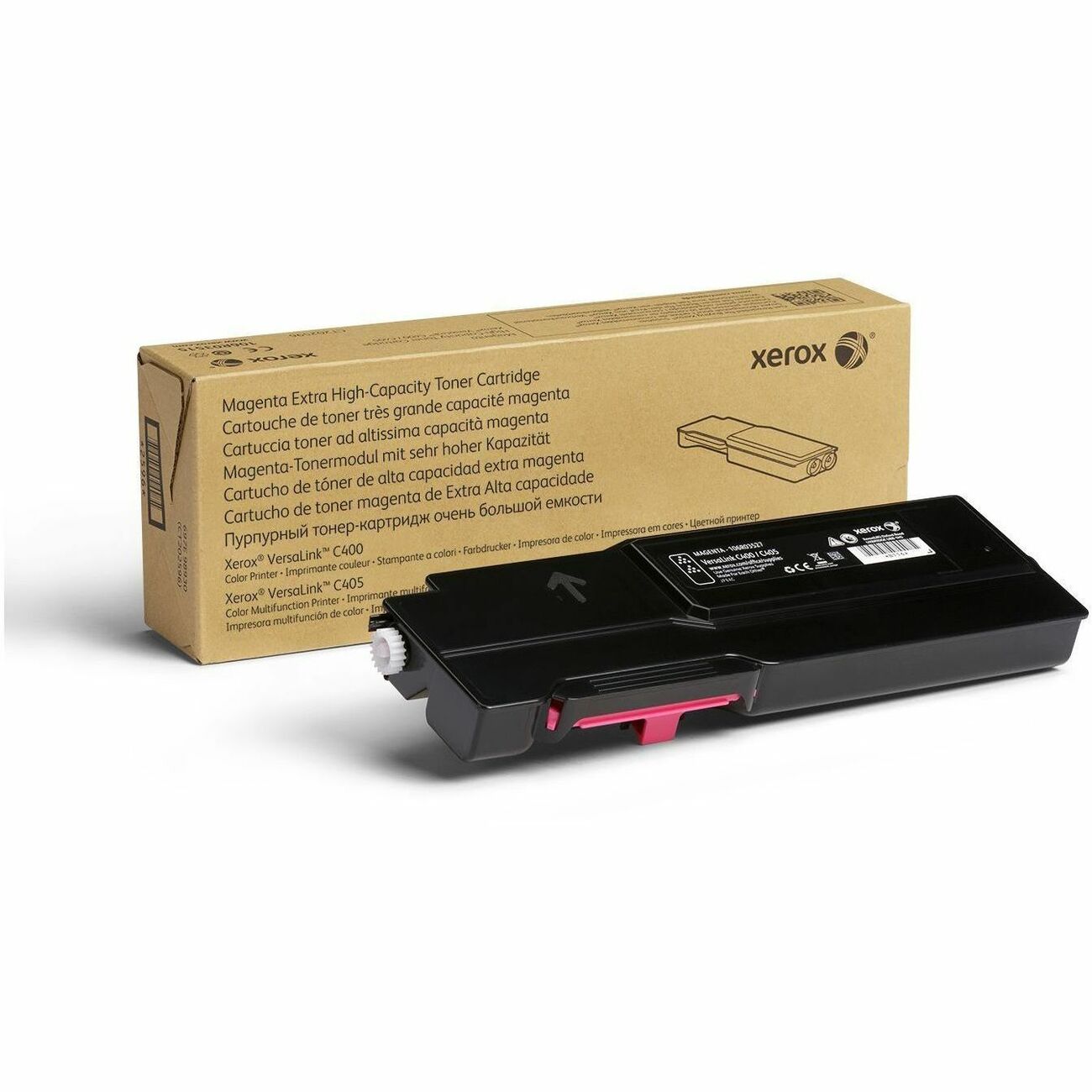 Xerox Genuine Xerox&reg; VersaLink&reg; C400 Color Printer, C405 Color Multifunction Printer Magenta Extra High capacity Toner Cartridge (8000 Pages) - 106R03527 - 106R03527
