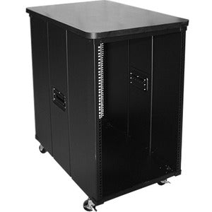 Claytek 9U 600mm Depth Simple Server Rack with Wood Top - WD-960-WT