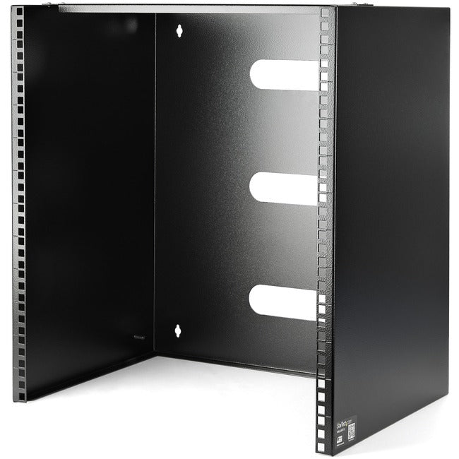 StarTech.com 12U Wall Mount Rack, 14in Deep, 19 inch Wall Mount Network Rack, Wall Mounting Patch Panel Bracket for Switch/IT Equipment - WALLMNT12