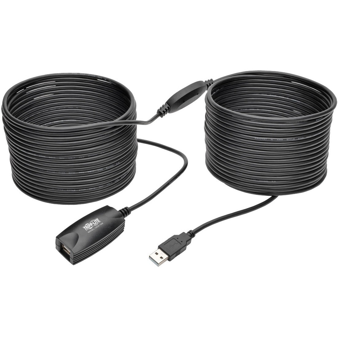 Eaton Tripp Lite Series USB 2.0 Active Extension Repeater Cable (A M/F), 15M (49.21 ft.) - U026-15M