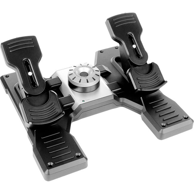 Saitek Flight Rudder Pedals Professional Simulation Rudder Pedals with Toe Brake - 945-000024