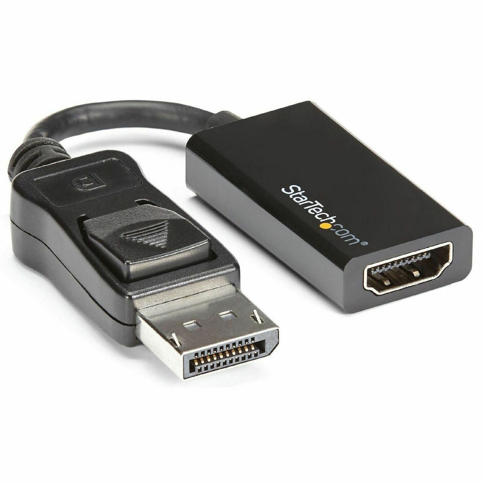 StarTech.com DisplayPort to HDMI Adapter, 4K 60Hz Active DP 1.4 to HDMI 2.0 Video Converter for Monitor/Display, Latching DP Connector - DP2HD4K60S