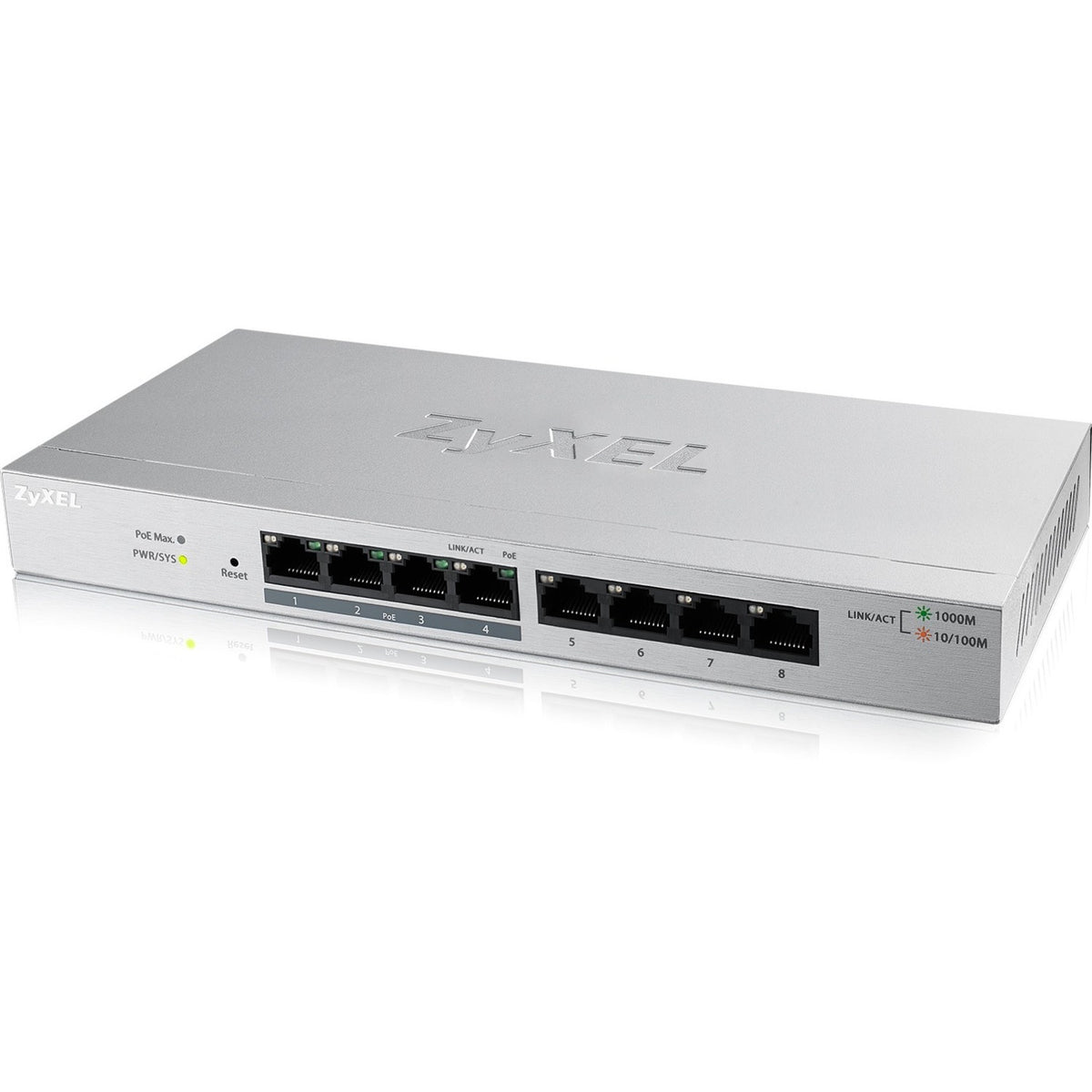 ZYXEL 8-Port GbE Web Managed PoE Switch - GS1200-8HP