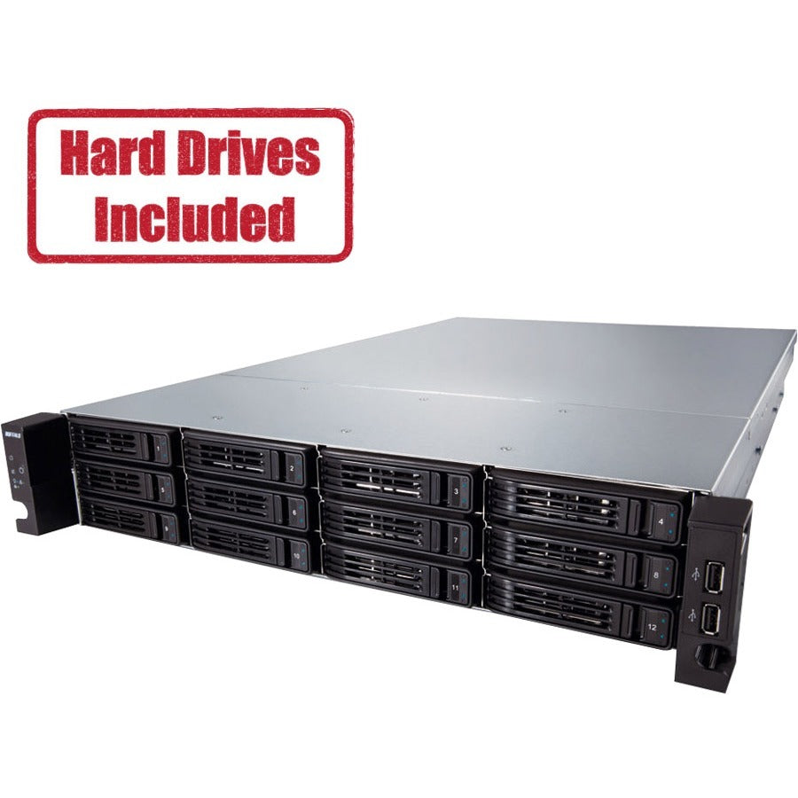 Buffalo TeraStation 7000 Rackmount 120TB NAS Hard Drives Included - TS-2RZH120T12D