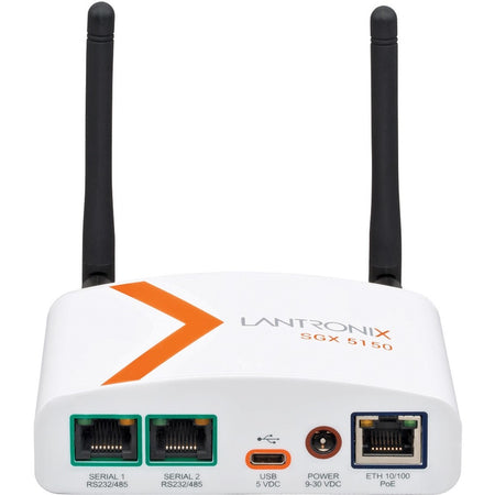 Lantronix SGX 5150 Wireless IoT Gateway, 802.11a/b/g/n/ac, 1xRS232 (RJ45), USB, 10/100 Ethernet, PoE, US Model - SGX5150103US