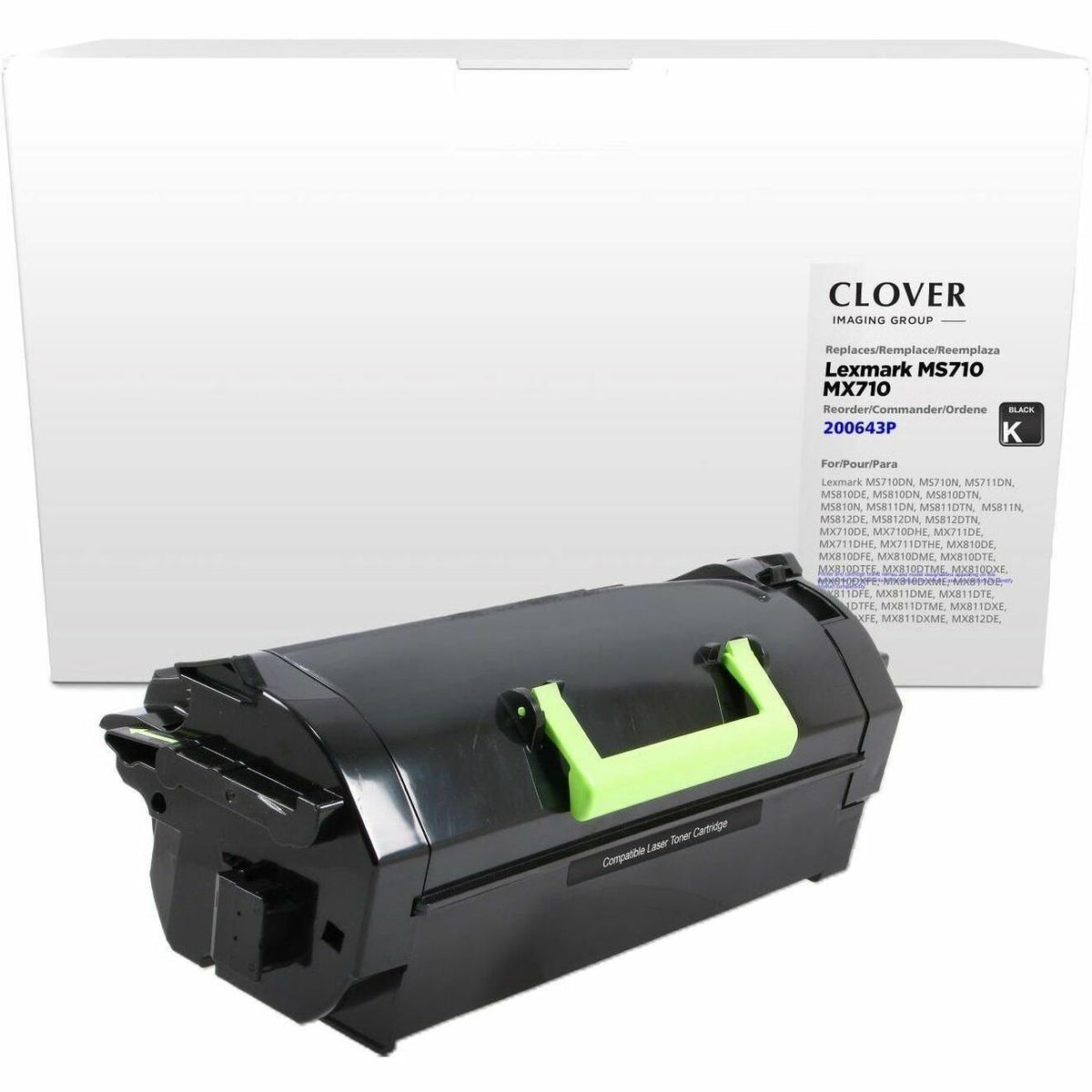 Clover Imaging Remanufactured High Yield Toner Cartridge for Lexmark MS710/MS711/MS810/MX710/MX810/MX811 - 200643P