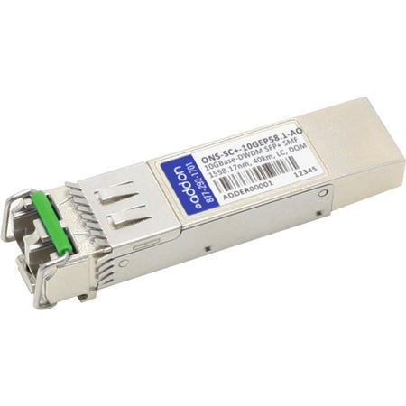 AddOn Cisco ONS ONS-SC+-10GEP58.1 Compatible TAA Compliant 10GBase-DWDM 100GHz SFP+ Transceiver (SMF, 1558.17nm, 80km, LC, DOM) - ONS-SC+-10GEP58.1-AO