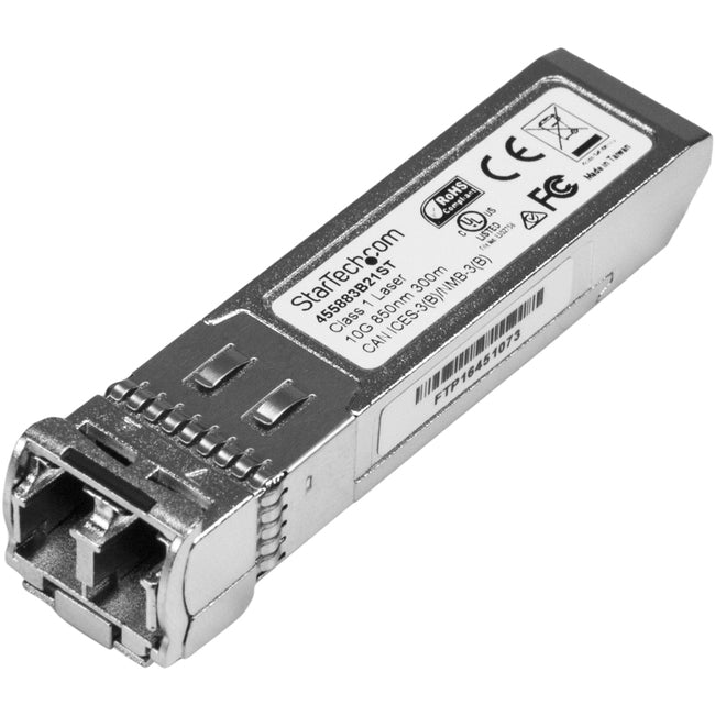 StarTech.com HPE 455883-B21 Compatible SFP+ Module - 10GBASE-SR - 10GE Gigabit Ethernet SFP+ 10GbE Multi Mode Fiber Optic Transceiver 300m - 455883B21ST